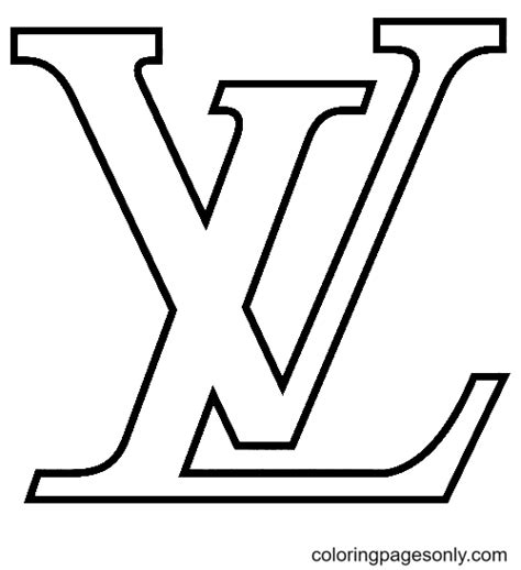 louis vuitton logo coloring pages